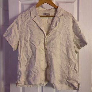 Everlane Light Cream Button-Up Shirt